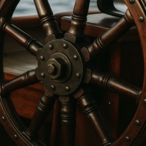 Steuerrad altes Steuerrad