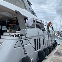 Sunreef 60 auf Martinique im Rahmen einer Yachtüberführung